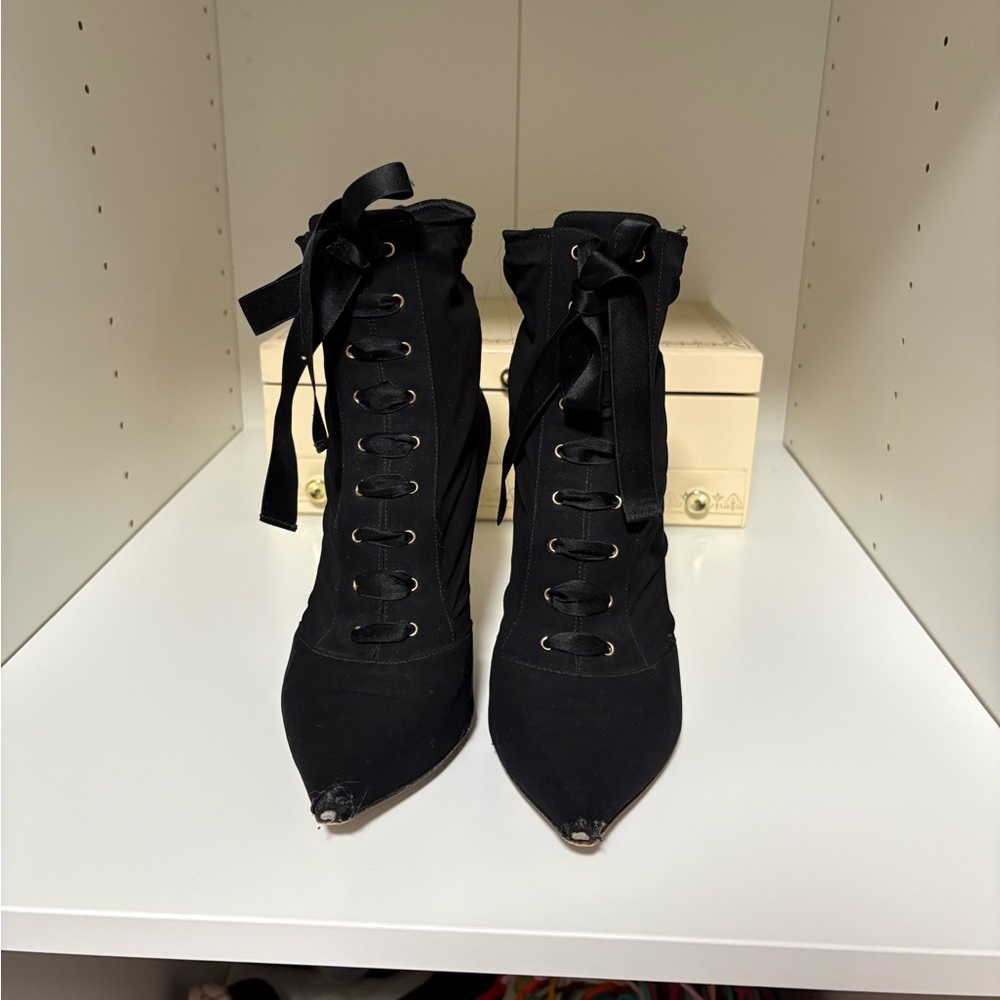 PRICE DROP - Dolce & Gabbana Lori Stretch Jersey Ankle Booties